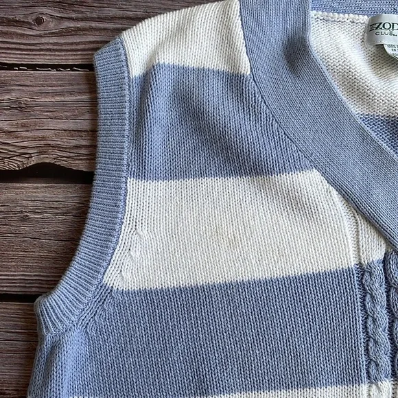 VINTAGE | IZOD preppy striped sweater vest - Picture 6 of 10